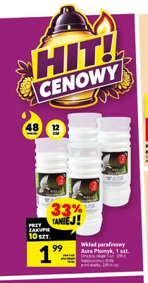 Wkład parafinowy Aura Płomyk promocja w Twój Market