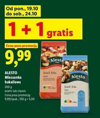 Mieszanka bakaliowa classic Alesto promocja w Lidl