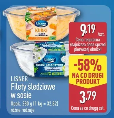 Filety śledziowe w sosie promocja w Aldi