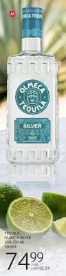 Tequila Olmeca Silver 35% promocja w Selgros