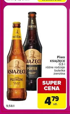 Piwo Książęce Złote Pszeniczne promocja w Carrefour Market