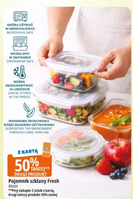 Pojemnik szklany Fresh Altom promocja w Leclerc