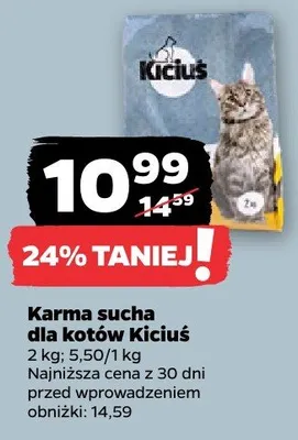 Karma sucha dla kotów promocja w Netto