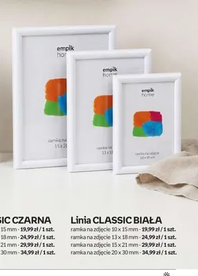 Ramka na zdjęcie Classic biała 15x21 mm Empik Home promocja w Empik