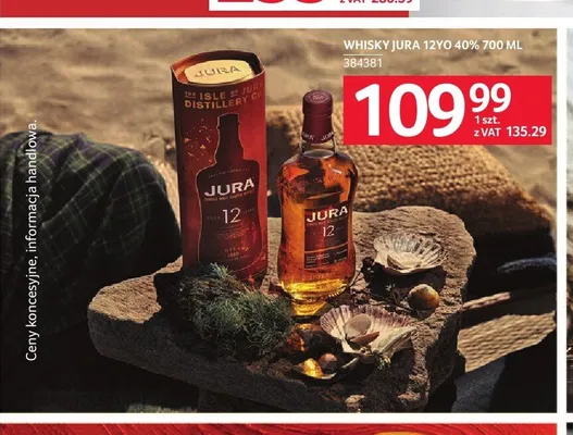 Whisky Jura 12YO 40% promocja w Selgros
