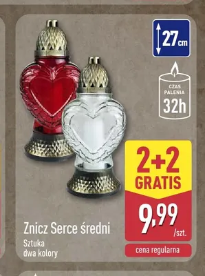 Znicz Serce średni promocja w Aldi