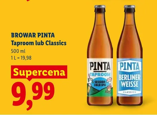 Piwo Pinta Taproom promocja w Lidl