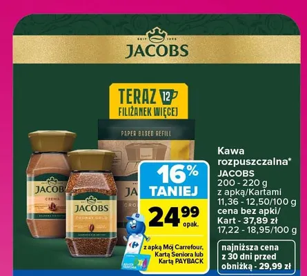 Kawa rozpuszczalna Jacobs promocja w Carrefour Market