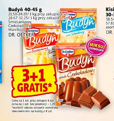 Budyń czekoladowy Dr. Oetker promocja w Prim Market