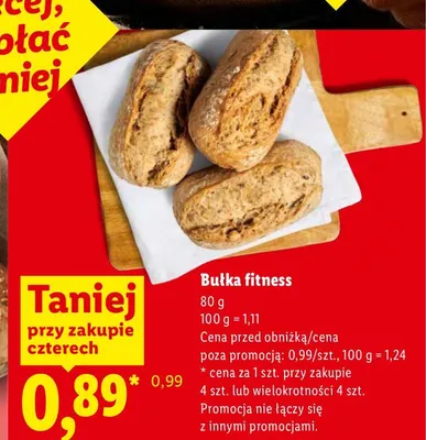 Bułka fitness promocja w Lidl