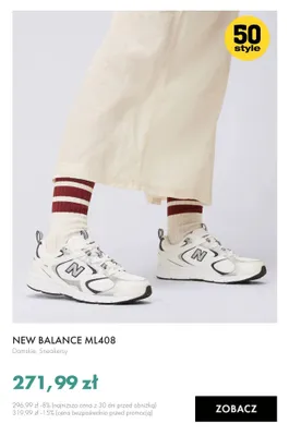 Sneakersy damskie New Balance ML408 promocja w 50 style