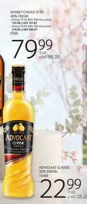 Advocaat Classic 20% 500 ML promocja w Selgros