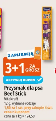 Przysmak dla psa Beef Stick promocja w Leclerc