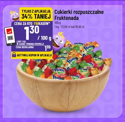 Cukierki rozpuszczalne Fruktonada promocja w POLOmarket