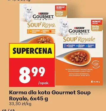 Karma dla kota Soup Royale promocja w Biedronka