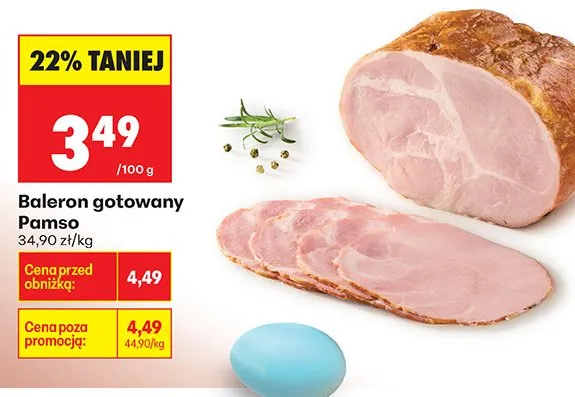 Baleron gotowany promocja w Biedronka