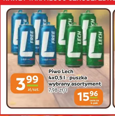 Piwo Lech 4-pak promocja w Gama