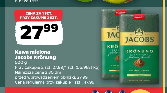 Kawa mielona Jacobs Krönung promocja w Netto