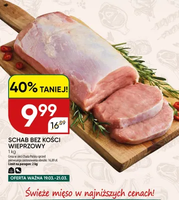Schab bez kości wieprzowy promocja w Chata Polska