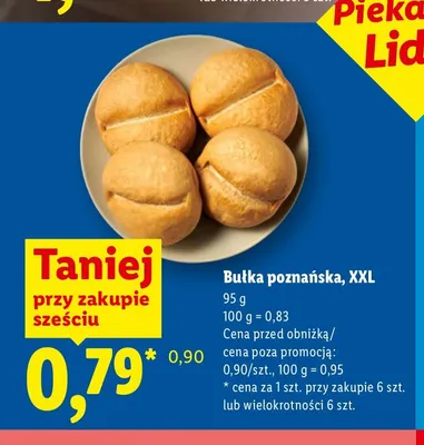 Bułka poznańska XXL promocja w Lidl
