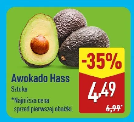 Awokado Hass promocja w Aldi