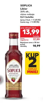 Likier Soplica Wiśniowa 26% alk. promocja w Kaufland