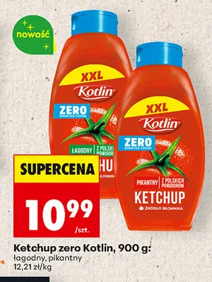 Ketchup zero Kotlin pikantny promocja w Biedronka