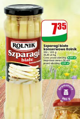 Szparagi białe konserwowe promocja w Dino