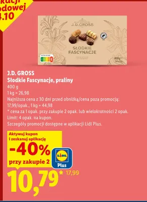 Praliny Słodkie Fascynacje J.D. Gross promocja w Lidl