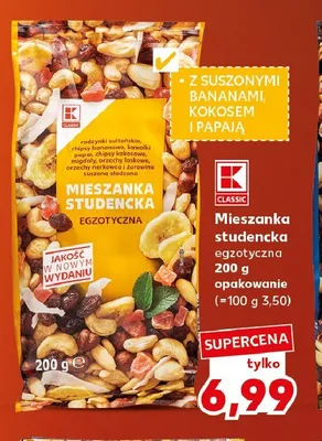 Mieszanka studencka egzotyczna K-Classic promocja w Kaufland