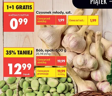 Czosnek młody promocja w Biedronka