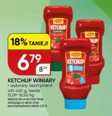 Ketchup winiary promocja w Chata Polska