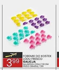 Foremki do kostek lodu Fresco Galicja promocja w Wafelek
