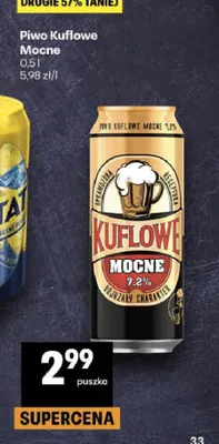 Piwo Kuflowe Mocne promocja w Delikatesy Centrum