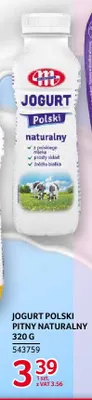 Jogurt Polski pitny naturalny Mlekovita promocja w Selgros