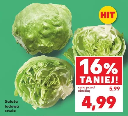 Sałata lodowa promocja w Kaufland