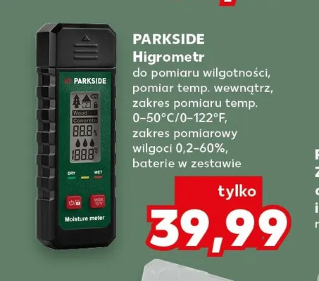 Higrometr Parkside promocja w Kaufland