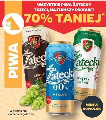 Piwo Žatecky Světlý Ležák promocja w Netto
