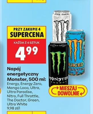 Napój energetyczny FIRE UP promocja w Biedronka