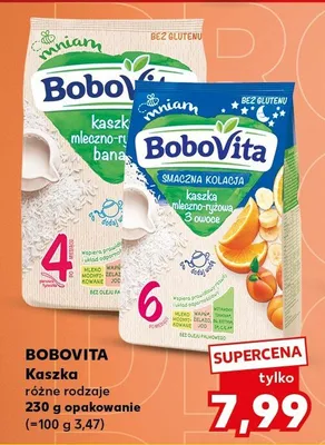 Kaszka mleczno-ryżowa bananowa BoboVita promocja w Kaufland