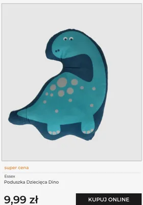 Poduszka dziecięca Essex Dino promocja w home&you