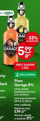 Piwo Garage Hardcore Grapefruit Hurricane 8% promocja w Żabka