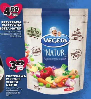 Przyprawa warzywna Vegeta Natur promocja w Stokrotka