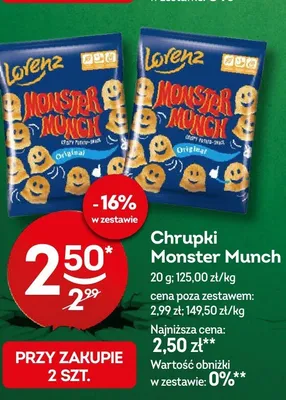 Chrupki Monster Munch promocja w Żabka