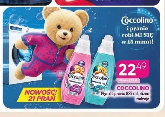 Płyn do prania Coccolino promocja w Drogerie Koliber
