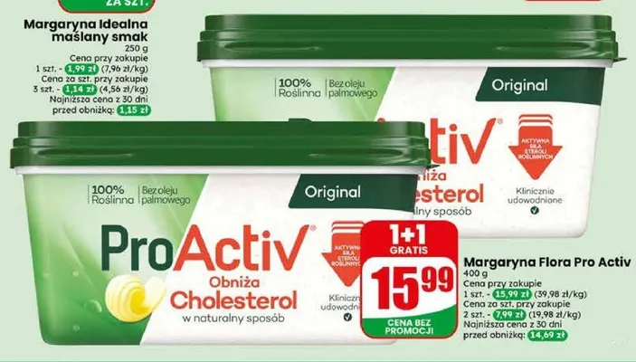 Margaryna Flora Pro Activ Original promocja w Dino