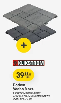 Podest Vadso antracytowy 4 szt. promocja w Castorama