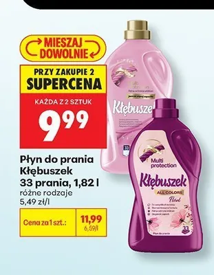 Płyn do prania Kłębuszek promocja w Biedronka