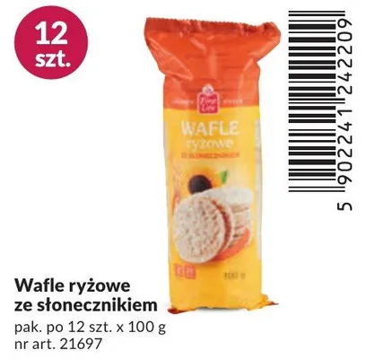 Wafle ryżowe ze słonecznikiem promocja w Makro