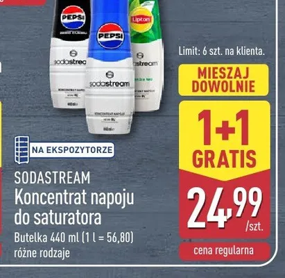 Koncentrat napoju do saturatora Sodastream Lipton promocja w Aldi